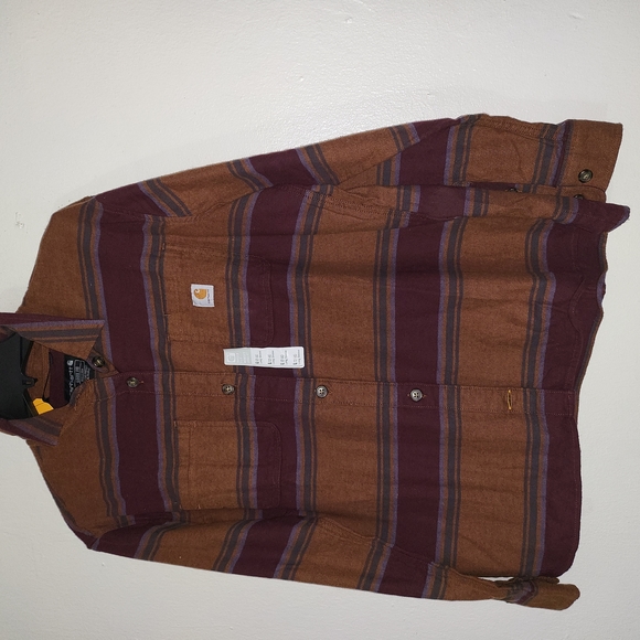 Carhartt Tops - Carhartt Women's Rugged Flex Loose Fit Midweight Flannel L/S  Shirt Sz-L